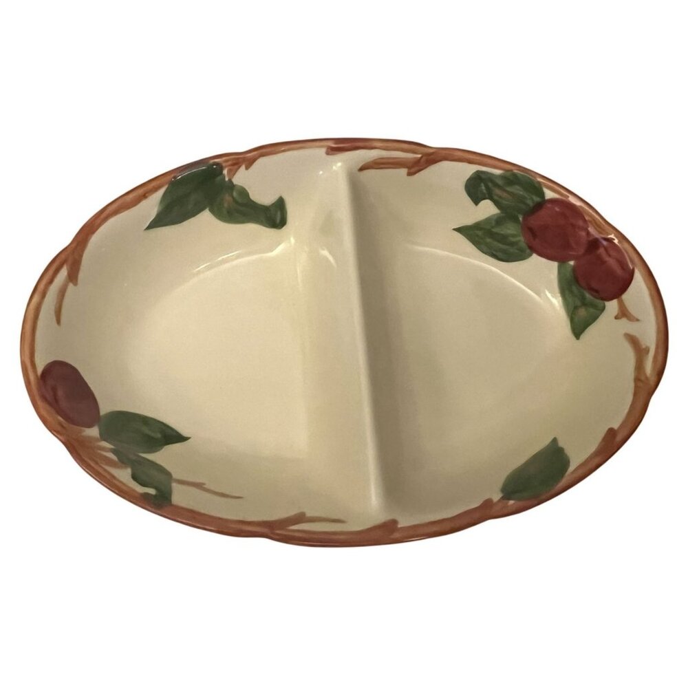 FRANSCISCAN California Apple Divided Serving Platter Vintage